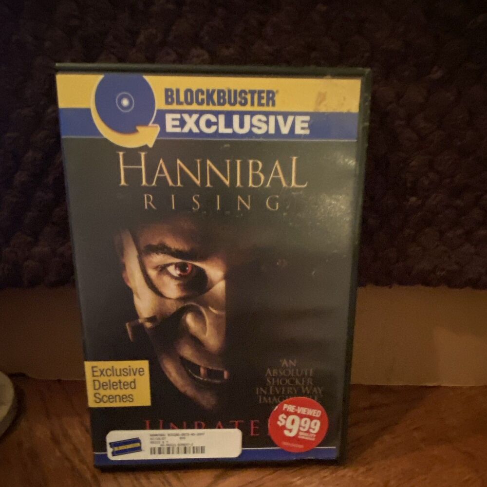 HANNIBAL RISING DVD BLOCKBUSTER EXCLUSIVE DELETED SCENES NR TALL CASE